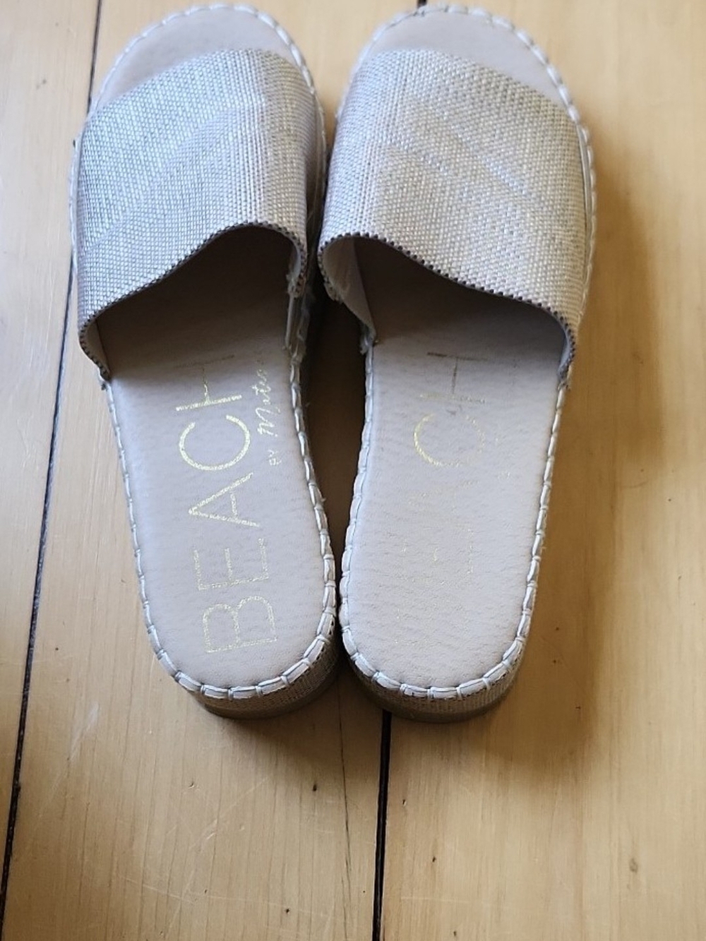 Beach by Matisse Del Mar Platform Slide Sandal in Gold